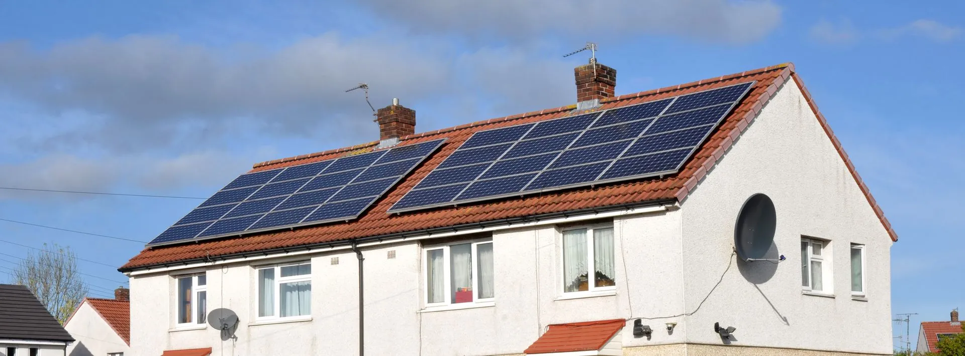 domestic solar panel installation